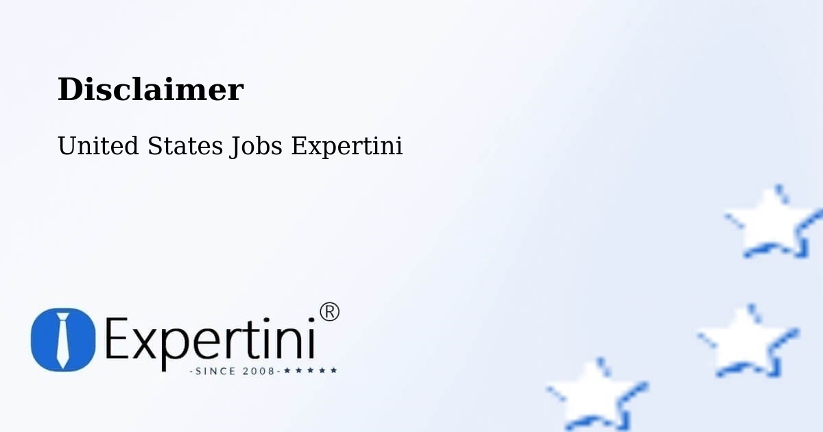 Disclaimer – Eddystone - United States Jobs Expertini